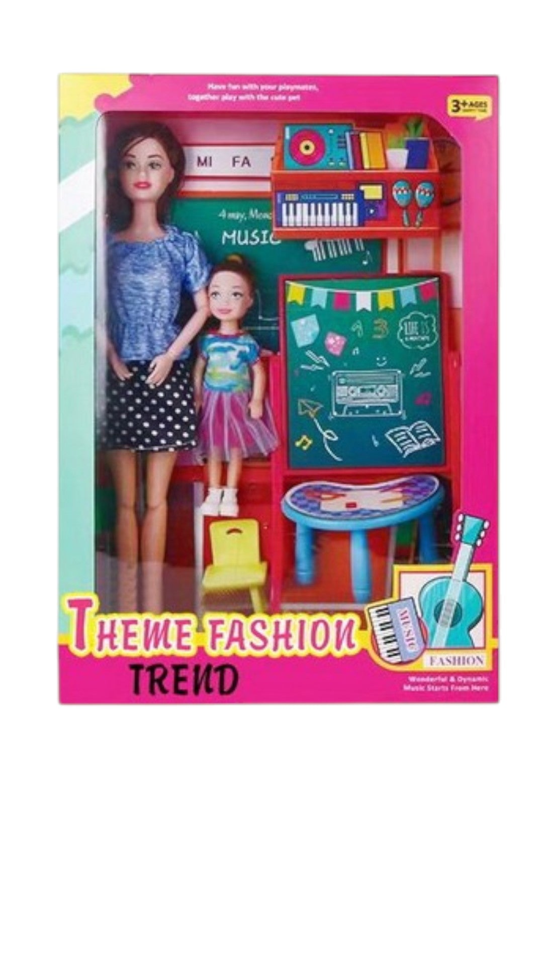 Set papusa La scoala | Papusi si accesorii