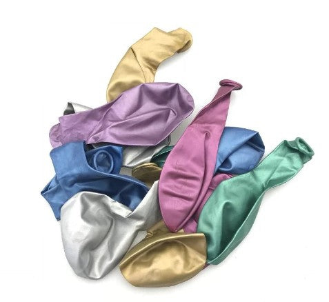Balon mare set 3 metalizat / blister