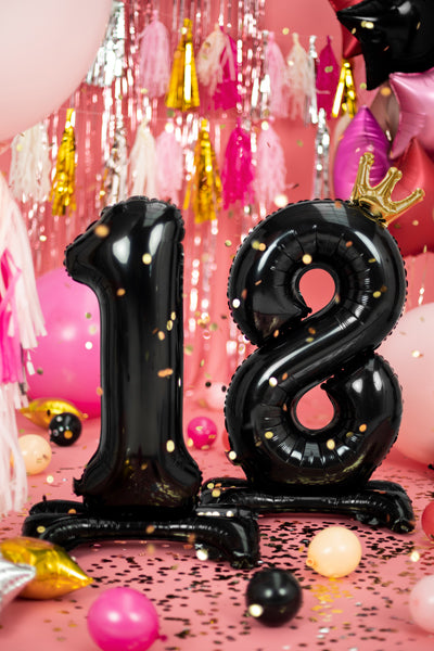 Balon din folie in picioare Numar ”18”, 84 cm
