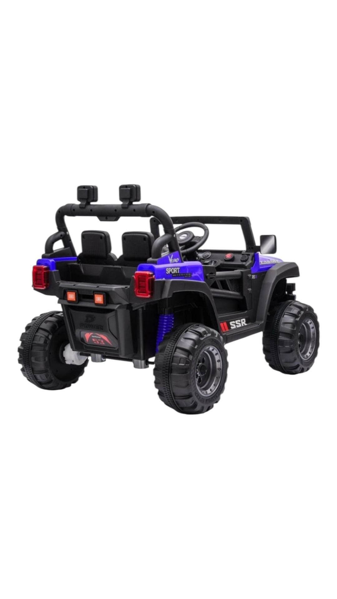 Masina electrica copii, LEAN TOYS, BBH-016 Jeep albastru