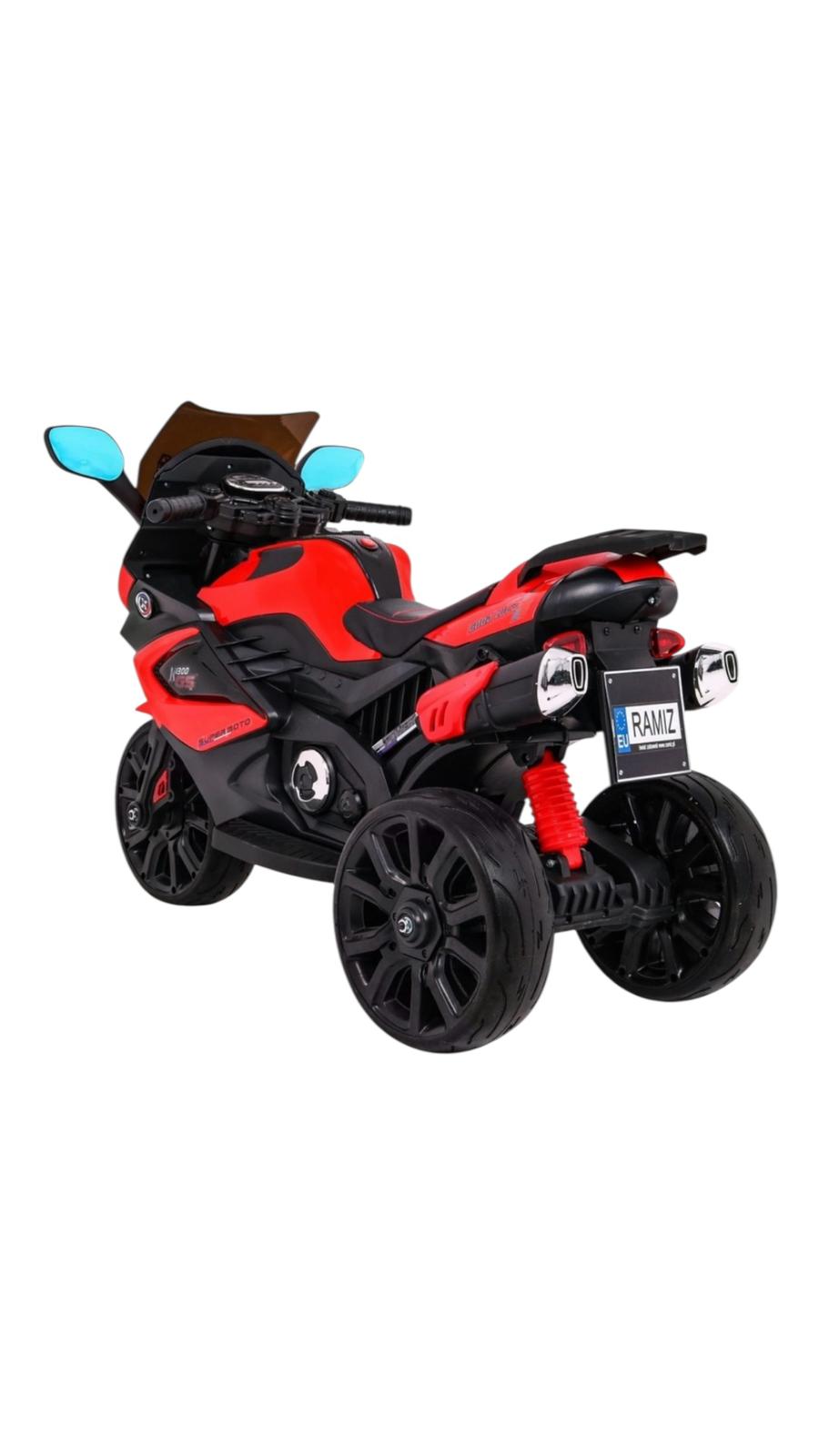 Motocicleta electrica Sport , 20W, 2 x 6V/4,5Ah, lumina LED fata, roti EVA, Mp3, SD, AUX, USB, Bluetooth