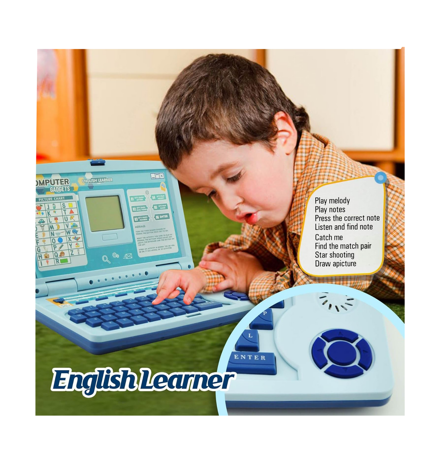 Mini laptop, interactiv, divertisment educativ