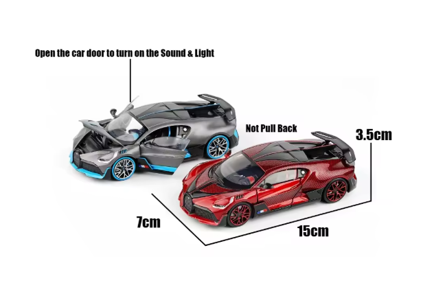 Masinuta de Bugatti Divo, Metal