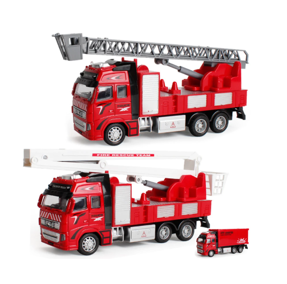 Fire Rescue Team set de 2 mașini de pompieri 1:24 din metal