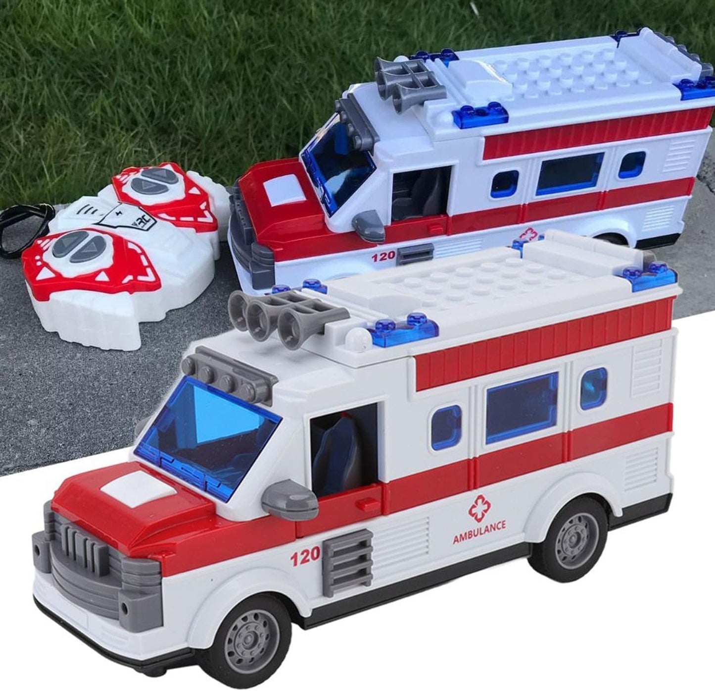Masina ambulanta cu telecomanda Rescue, cu sunete si lumini