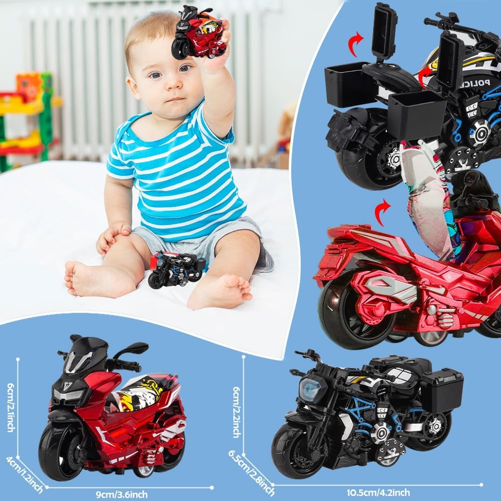 Set 4 Motociclete metalice, Wheels Motorcycle