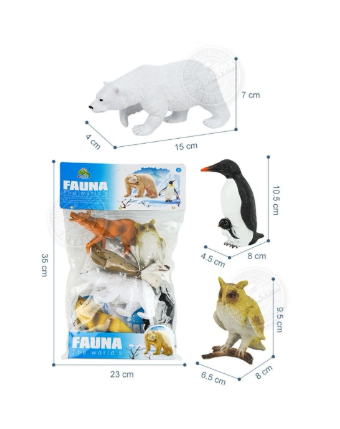 Set 6 Figurine Animale polare, Fauna
