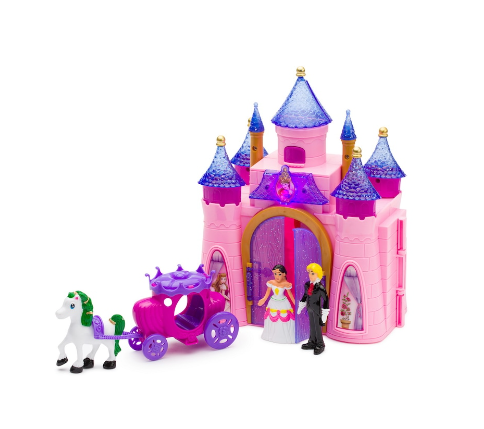 Set Castelul viselor cu Papusi si accesorii lumini si muzica 41 cm