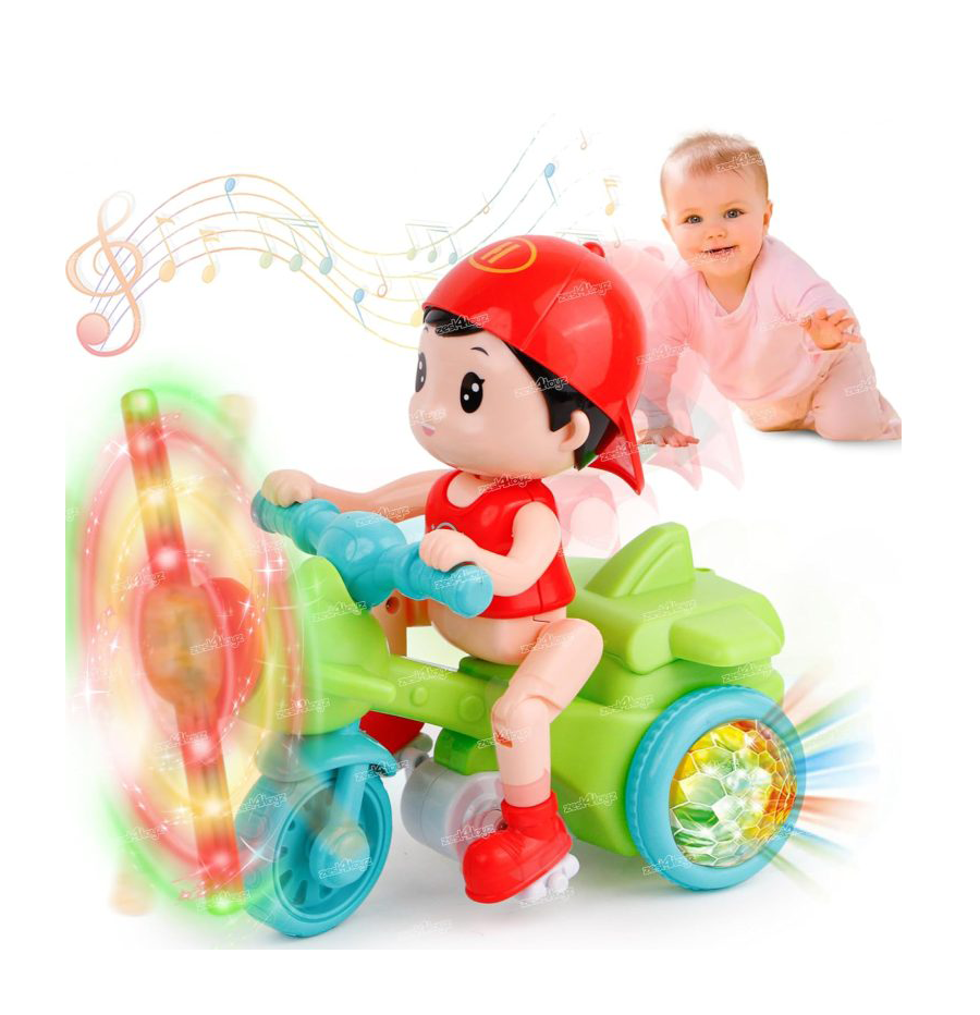 Bebe Copilul cu Bicicleta Lumini si Muzica