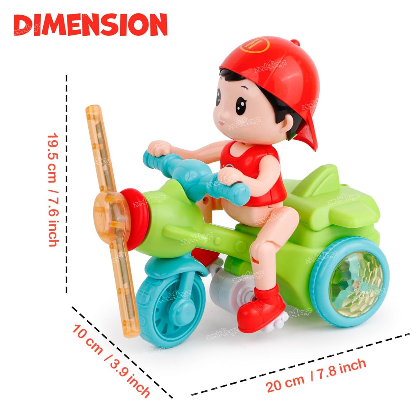 Bebe Copilul cu Bicicleta Lumini si Muzica