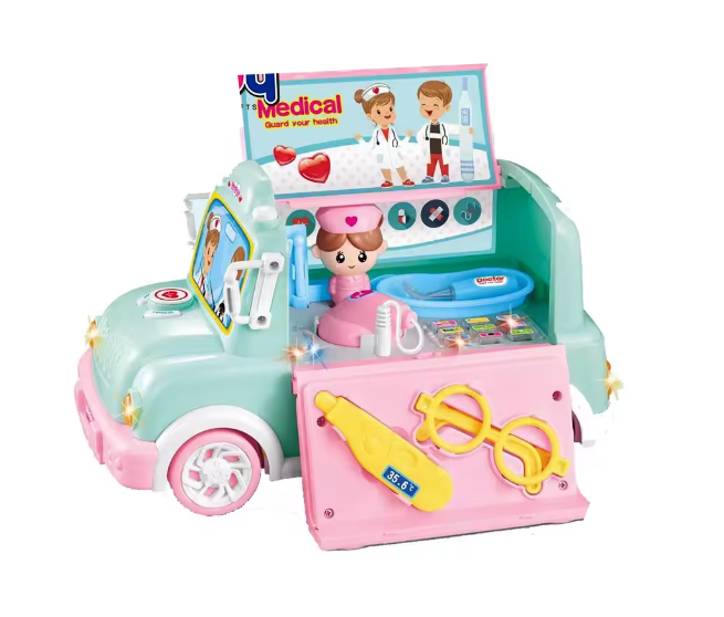 Masina ambulanta cu accesorii, Clinica mobila 2 in 1