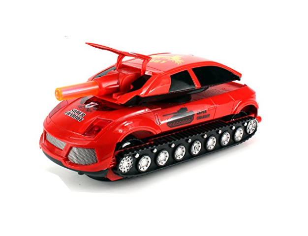 Masina Transformers Tanc, 2 in 1 cu sunete si lumini