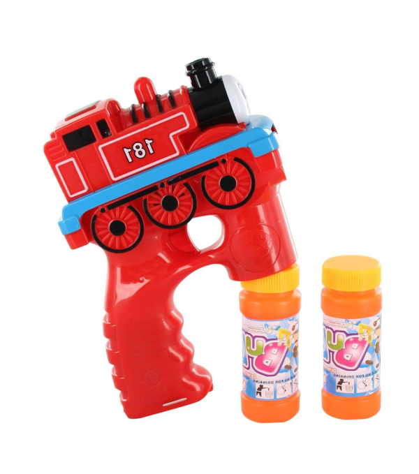 Pistol baloane sapun,LED, forma locomotiva