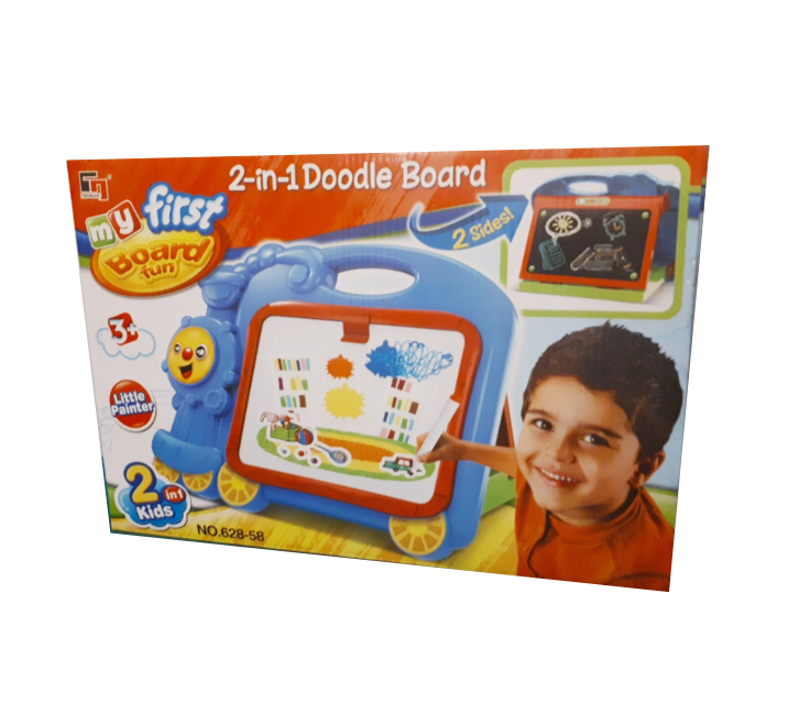 Tablă de desen 2 în 1, cu două fețe