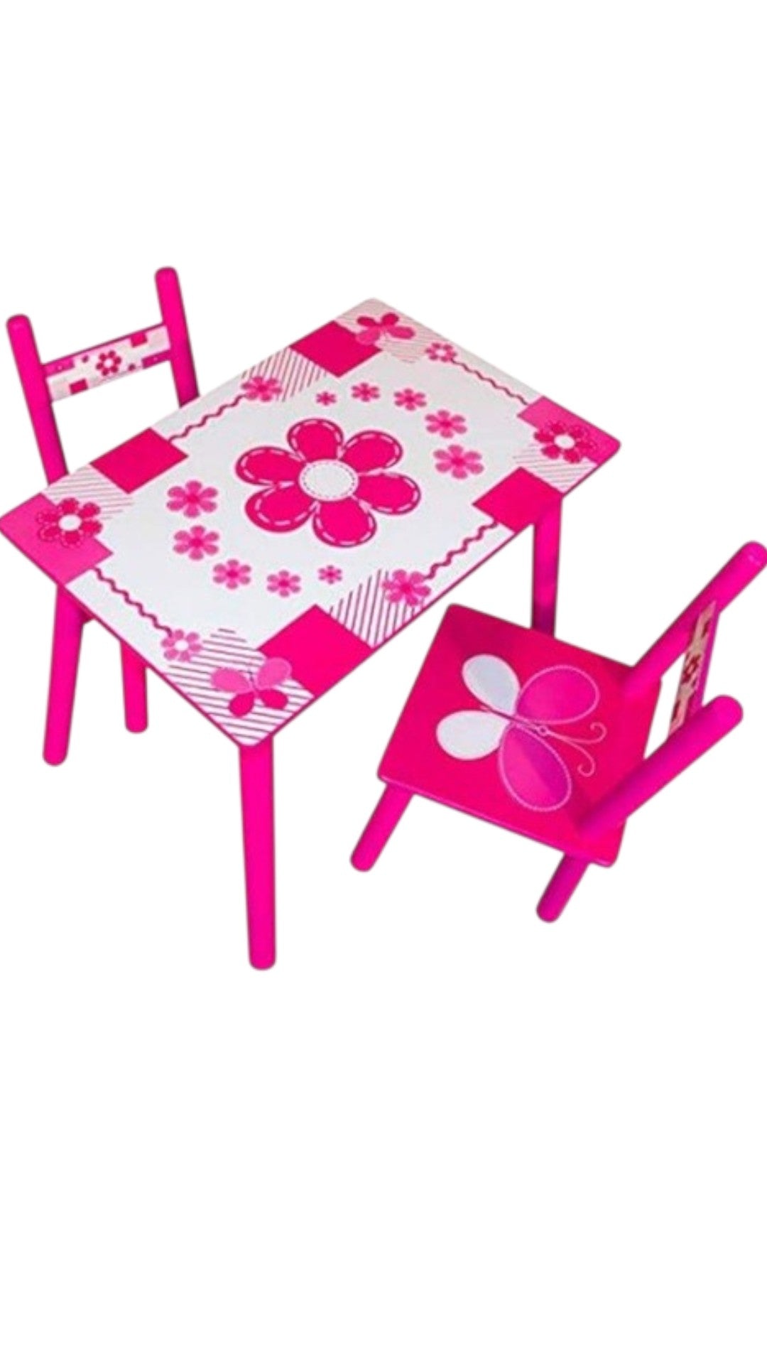 BIROU COPII CU 2 SCAUNE MASA - FUCSHIA