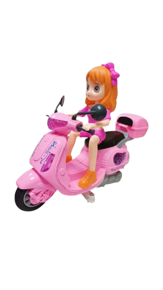 Papusa cu Motocicleta Muzicala, Scooter
