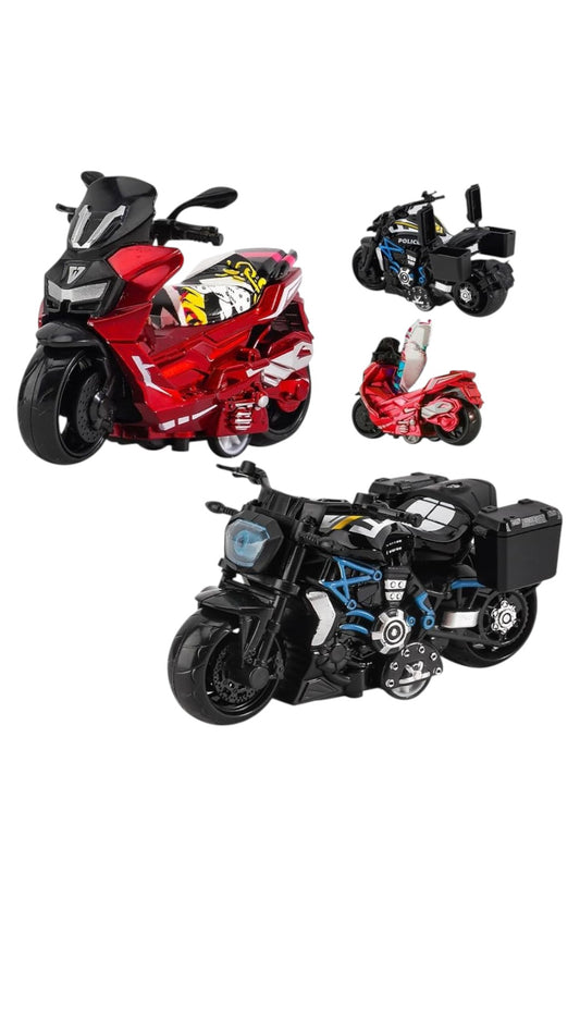 Set 4 Motociclete metalice, Wheels Motorcycle
