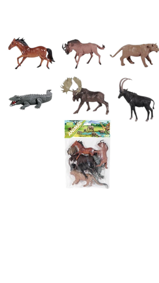 Set 6 Animale Salbatice cu Crocodil