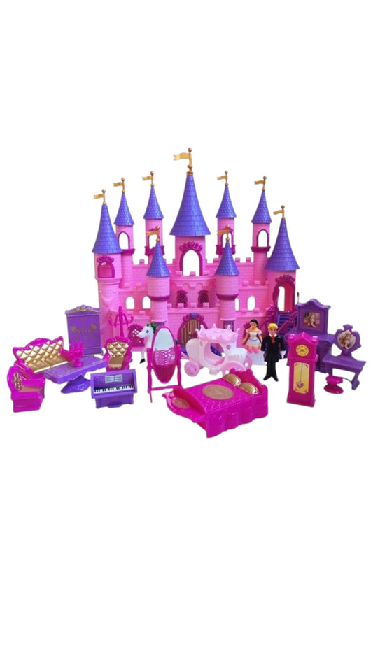 Set Castel cu mobilier, figurine, lumini si sunete
