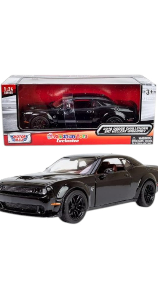 Maina Metalica Dodge Challenger 1:24 SRT Hellcat Redeye cu Efecte de fum Muzicala si lumini 1:24