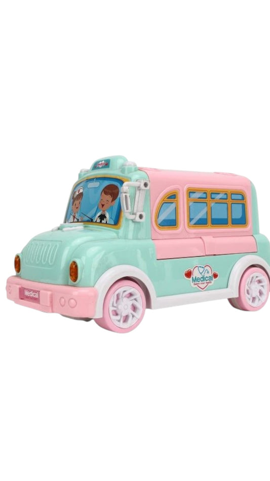 Masina ambulanta cu accesorii, Clinica mobila 2 in 1