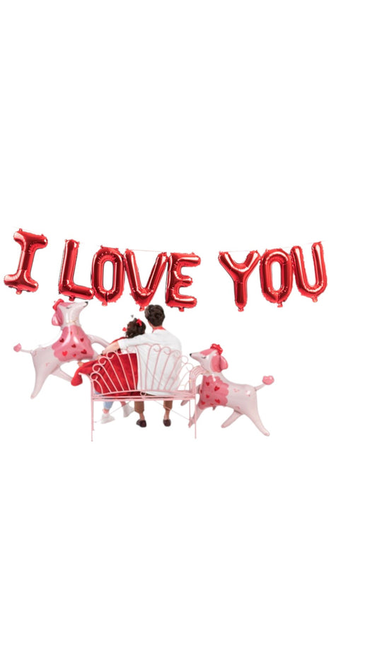 Balon din folie I Love You, 260×40 cm