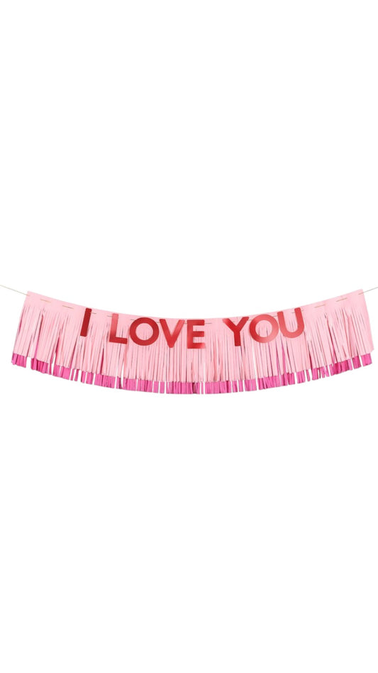 Banner I Love You, 150×30 cm