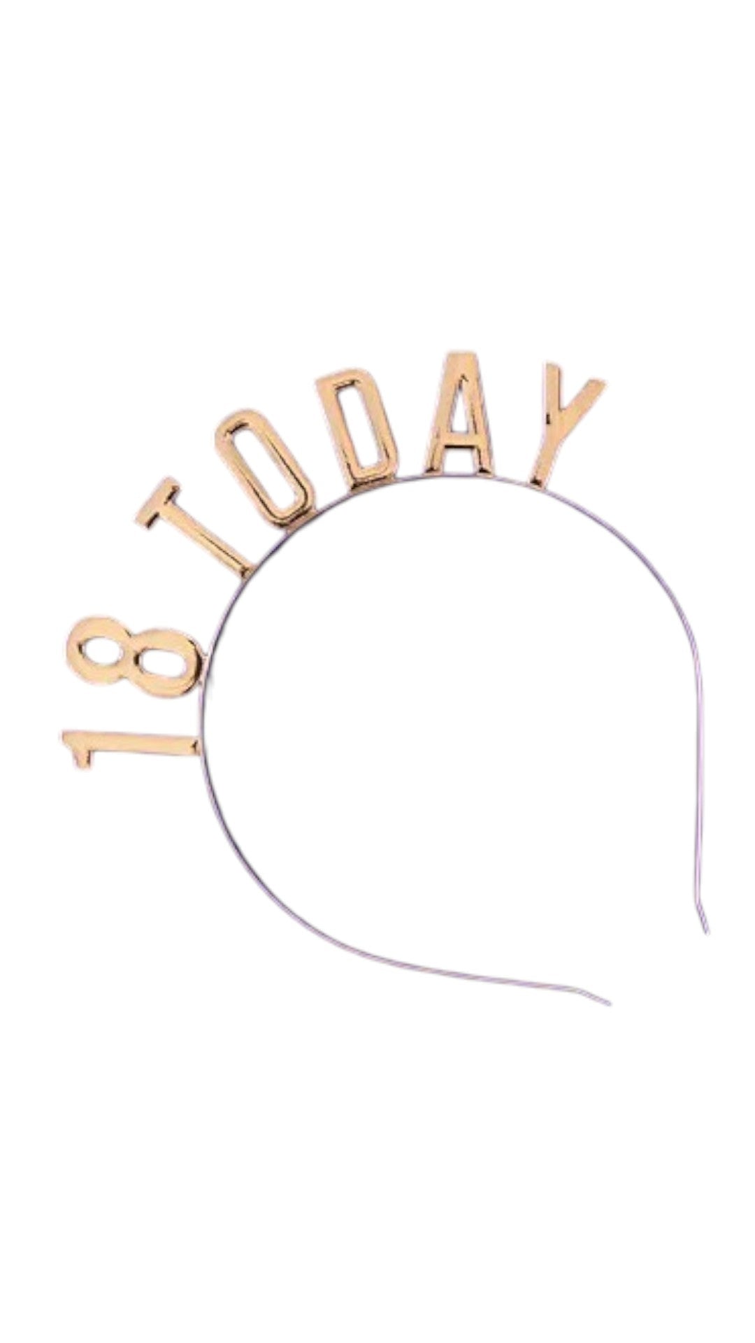 Bentita metal ,,18 Today,, auriu