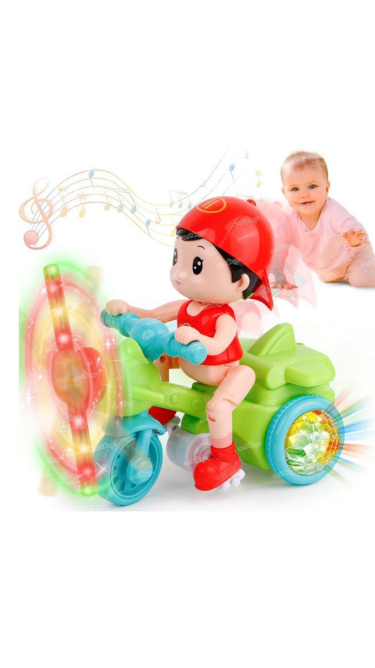 Bebe Copilul cu Bicicleta Lumini si Muzica