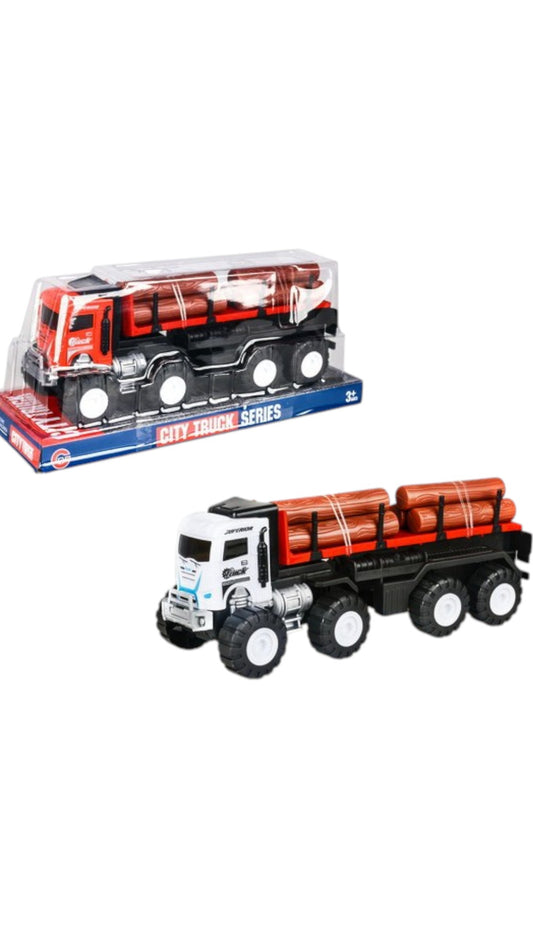Camion cu remorca de transport lemne