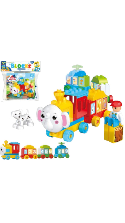 Cuburi Constructie Froma Locomotiv, Elefant