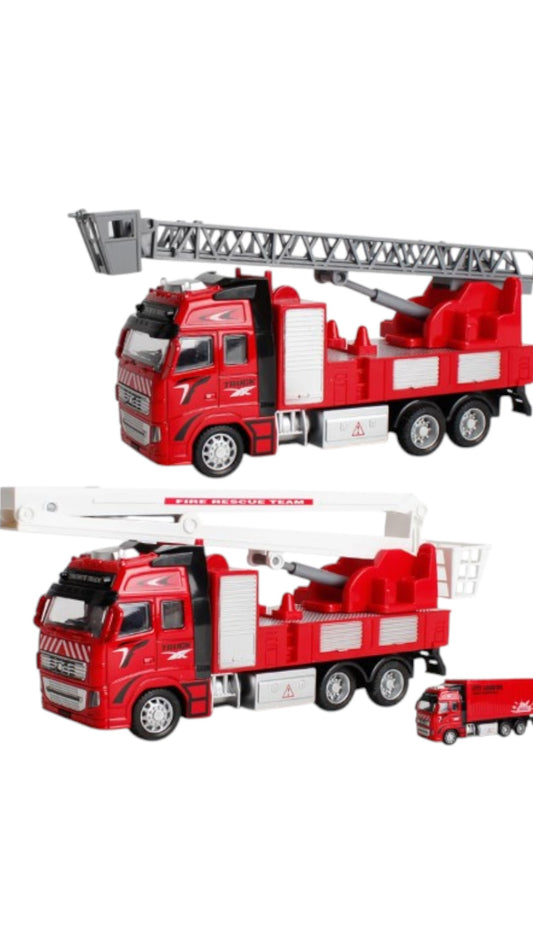 Fire Rescue Team set de 2 mașini de pompieri 1:24 din metal