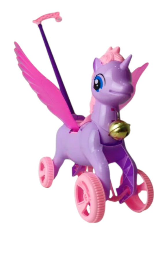 Jucarie de impins, Unicorn, Roz/Mov
