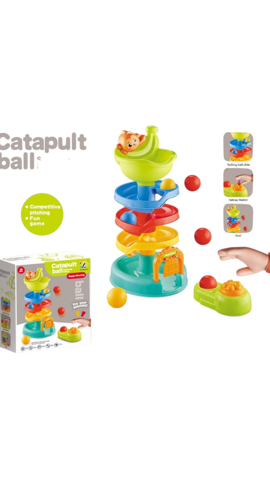 Jucarie interactiva turn Circuit tip Spirala cu Bile Colorate