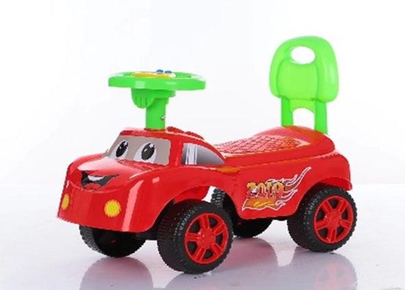 Masinuta pentru copii - cu muzica, roti plastic -  ROSU/ALBASTRU/ROZ/portocaliu
