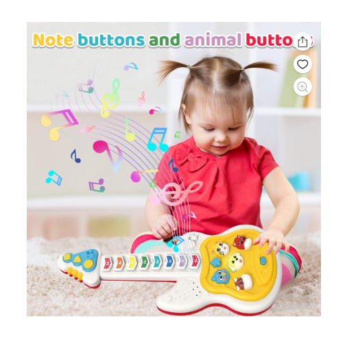Chitara Interactiva Mixbo, cu Sunete si Lumina