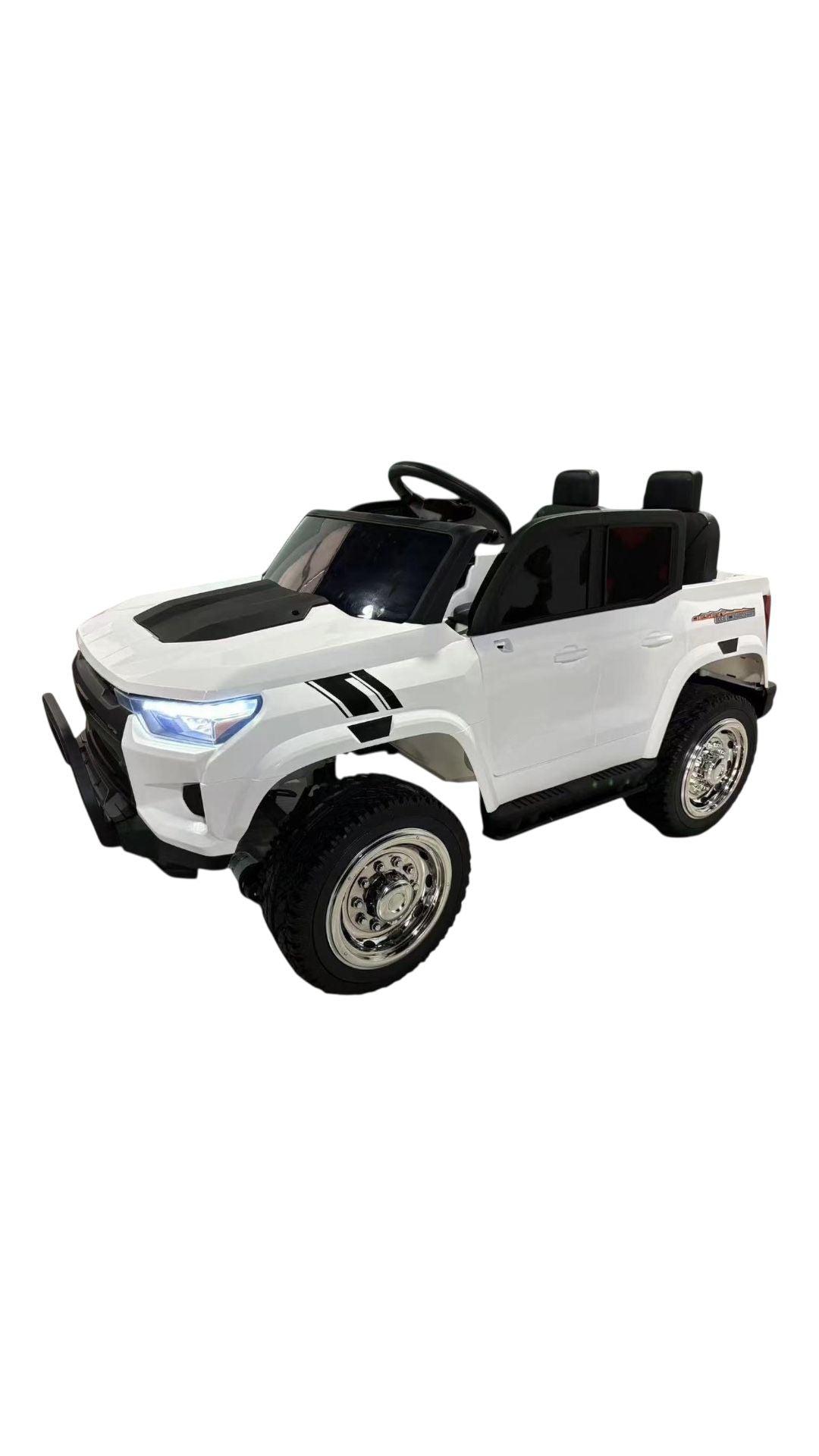 Mașinuță electrică 24V, pentru doi copii – Telecomandă, tracțiune 4x4, protecție cu gard înalt, Bluetooth