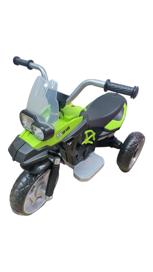 Motocicleta Electrica, Motor 6v, Sunete, Lumini, Happy mty, verde