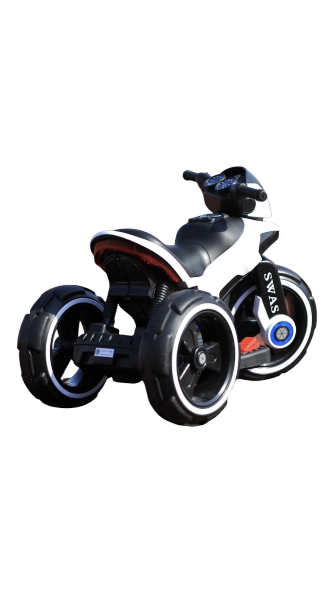 Motocicleta eléctrica pentru copii, doua motoare, acumulator 12V, cu muzica si lumini