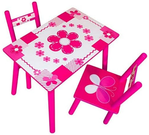 BIROU COPII CU 2 SCAUNE MASA - FUCSHIA