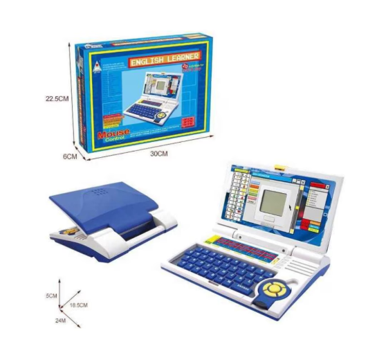 Laptop Educational pentru Copii, English Learner, invatarea literelor si cifrelor, 20 de activitati