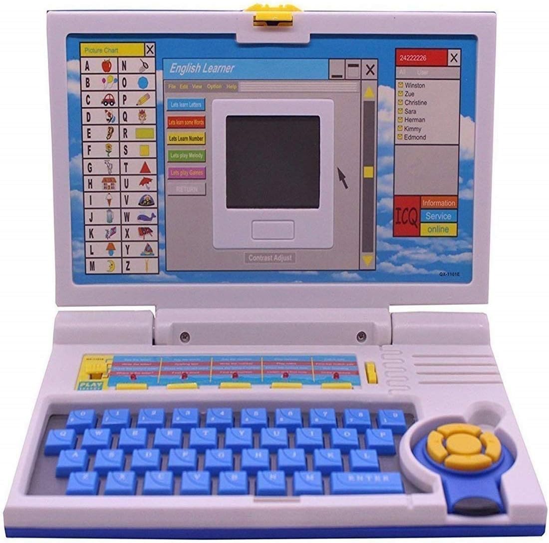 Laptop Educational pentru Copii, English Learner, invatarea literelor si cifrelor, 20 de activitati