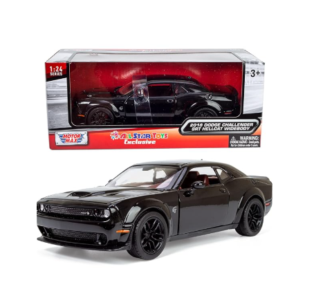 Maina Metalica Dodge Challenger 1:24 SRT Hellcat Redeye cu Efecte de fum Muzicala si lumini 1:24