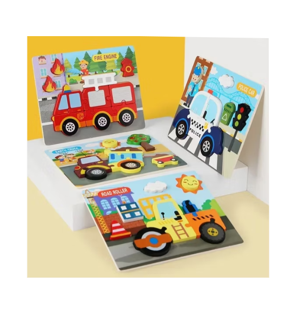Puzzle magnetic tip carte,pentru fete si baieti Mix model