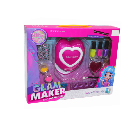 Set complet ingrijire unghii cu lampa Glam Maker, Include accesorii
