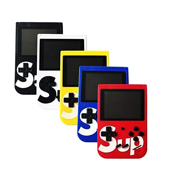 Consola SUP Game Box, 400 jocuri, Rotita volum, Ecran LCD de 3.0 ", Cablu AV, Micro-USB, Multiplayer, Portabil