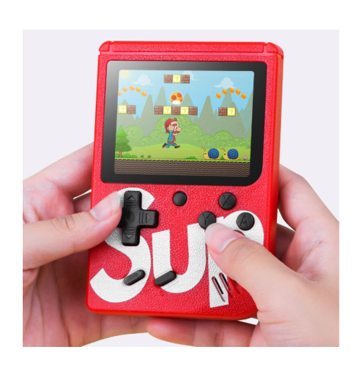 Consola SUP Game Box, 400 jocuri, Rotita volum, Ecran LCD de 3.0 ", Cablu AV, Micro-USB, Multiplayer, Portabil