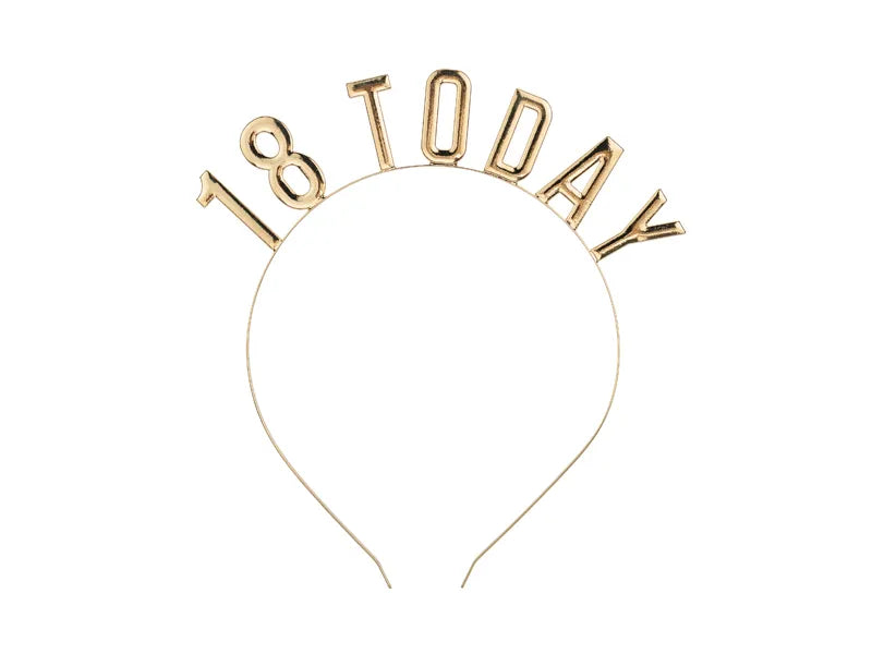 Bentita metal ,,18 Today,, auriu