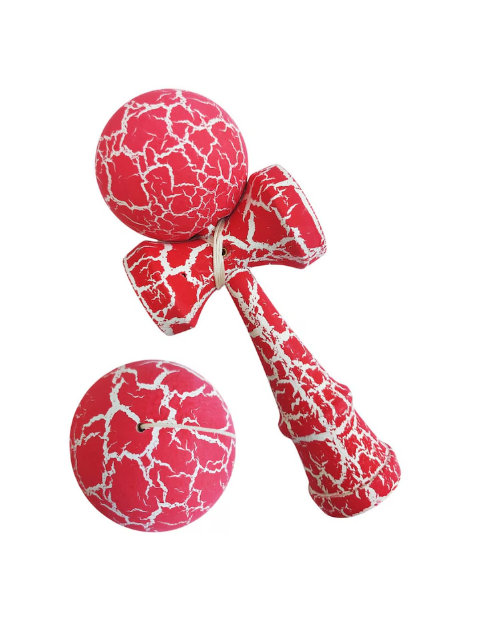Kendama din Lemn,Mix Model cu Efect Crapat 18 cm