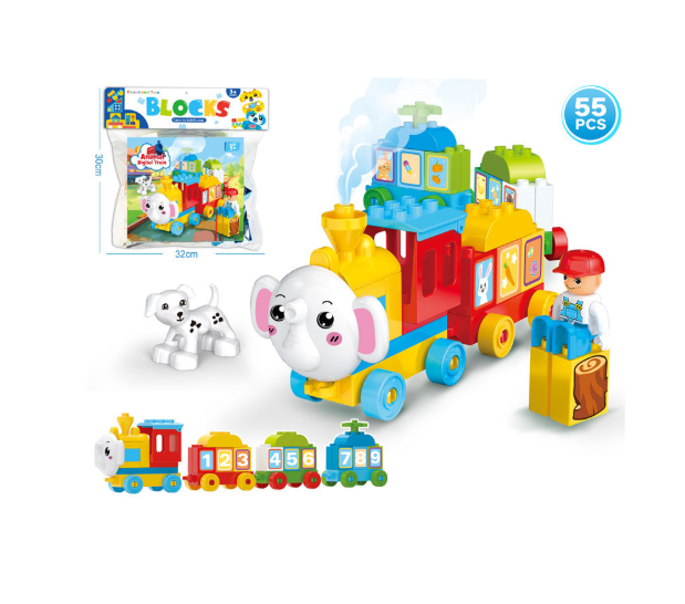 Cuburi Constructie Froma Locomotiv, Elefant